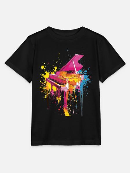 Klavier - Stanley/Stella Kinder T-Shirt MINI CREATOR  - Schwarz