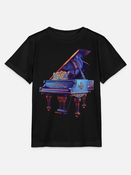 Klavier - Stanley/Stella Kinder T-Shirt MINI CREATOR  - Schwarz