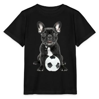 Bouledogue français - T-shirt bio MINI CREATOR Stanley/Stella Enfant - noir - Devant - Mikhail (115cm)