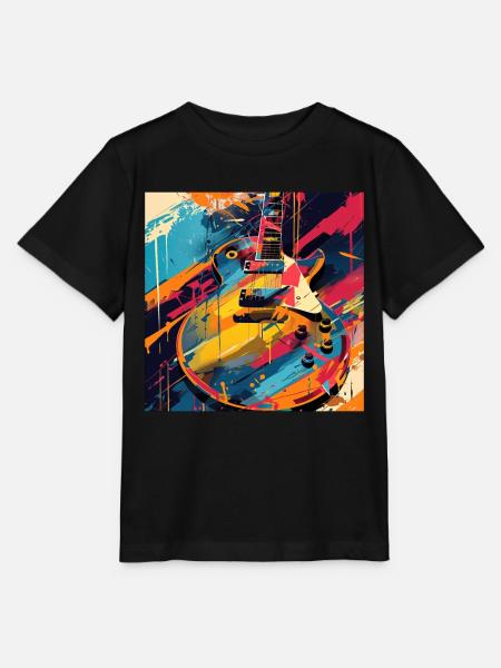 Gitarre - Stanley/Stella Kinder T-Shirt MINI CREATOR - Schwarz