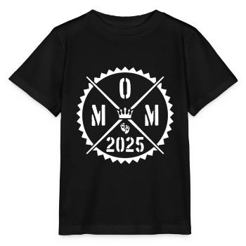 Mom 2025 Mutterschaft Mama Spruch - Stanley/Stella Kinder T-Shirt MINI CREATOR  - Schwarz - Vorne - Mikhail (115cm)