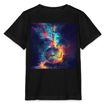Banjo - Stanley/Stella Kinder T-Shirt MINI CREATOR  - Schwarz - Vorne - Mikhail (115cm)