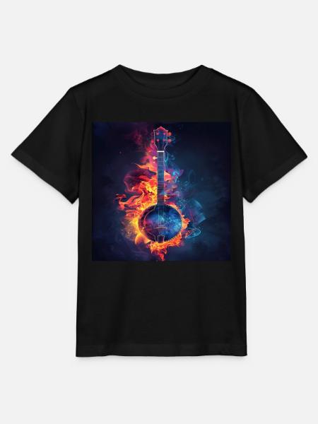 Banjo - Stanley/Stella Kinder T-Shirt MINI CREATOR - Schwarz