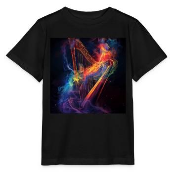 Harp - Stanley/Stella MINI CREATOR Kids’ T-Shirt - black - Front - Mikhail (115cm)