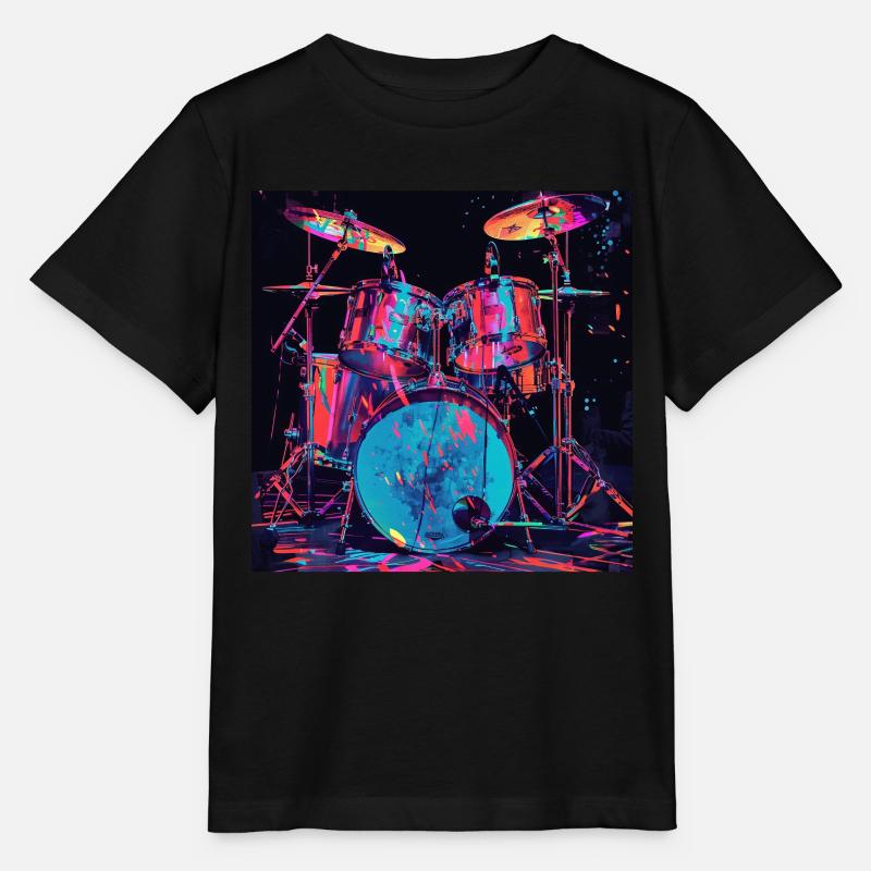 Percussion - T-shirt bio MINI CREATOR Stanley/Stella Enfant - noir