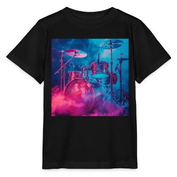 Percussion - T-shirt bio MINI CREATOR Stanley/Stella Enfant - noir - Devant - Mikhail (115cm)