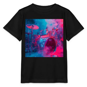 Percussion - T-shirt bio MINI CREATOR Stanley/Stella Enfant - noir - Devant - Mikhail (115cm)