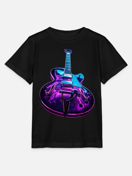 Gitarre - Stanley/Stella Kinder T-Shirt MINI CREATOR - Schwarz