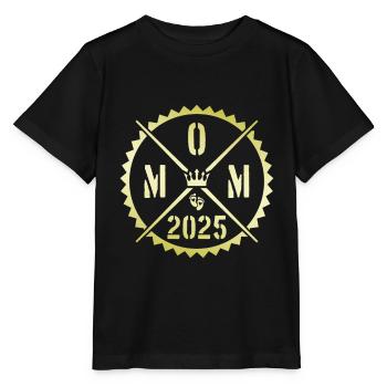 Mom 2025 Mutterschaft Mama Spruch - Stanley/Stella Kinder T-Shirt MINI CREATOR  - Schwarz - Vorne - Mikhail (115cm)