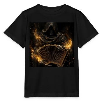 Akkordeon - Stanley/Stella Kinder T-Shirt MINI CREATOR  - Schwarz - Vorne - Mikhail (115cm)