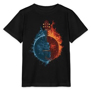 Banjo - Stanley/Stella Kinder T-Shirt MINI CREATOR  - Schwarz - Vorne - Mikhail (115cm)