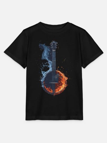 Banjo - Stanley/Stella Kinder T-Shirt MINI CREATOR  - Schwarz