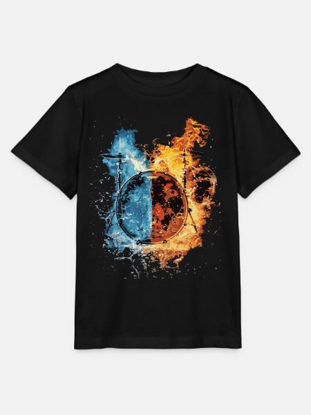 Schlagzeug - Stanley/Stella Kinder T-Shirt MINI CREATOR - Schwarz
