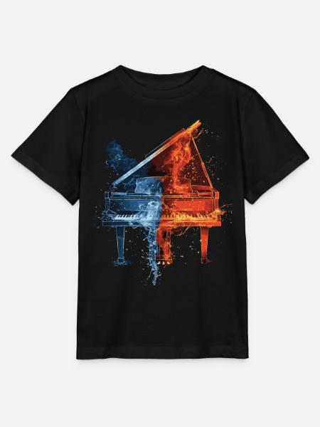 Klavier - Stanley/Stella Kinder T-Shirt MINI CREATOR  - Schwarz