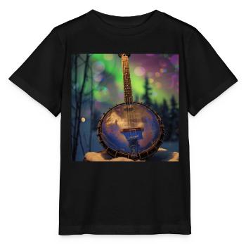 Banjo - Stanley/Stella Kinder T-Shirt MINI CREATOR  - Schwarz - Vorne - Mikhail (115cm)