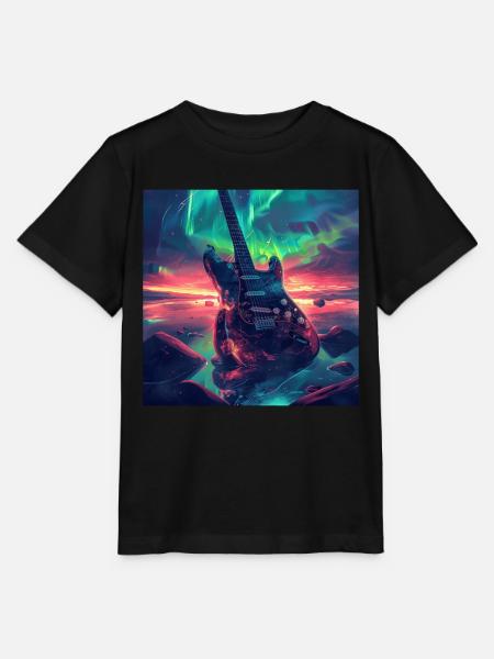 Gitarre - Stanley/Stella Kinder T-Shirt MINI CREATOR - Schwarz