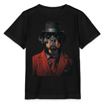 Rottweiler - Stanley/Stella Kinder T-Shirt MINI CREATOR  - Schwarz - Vorne - Mikhail (115cm)