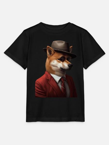 Shiba Inu - Stanley/Stella Kinder T-Shirt MINI CREATOR  - Schwarz
