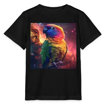 Sittiche - Stanley/Stella Kinder T-Shirt MINI CREATOR  - Schwarz - Vorne - Mikhail (115cm)