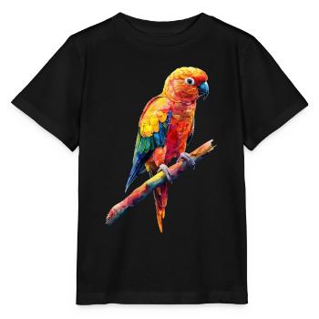 Sittiche - Stanley/Stella Kinder T-Shirt MINI CREATOR  - Schwarz - Vorne - Mikhail (115cm)