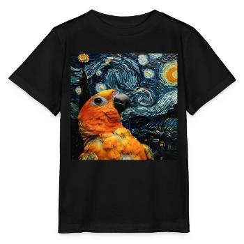 Sittiche - Stanley/Stella Kinder T-Shirt MINI CREATOR  - Schwarz - Vorne - Mikhail (115cm)