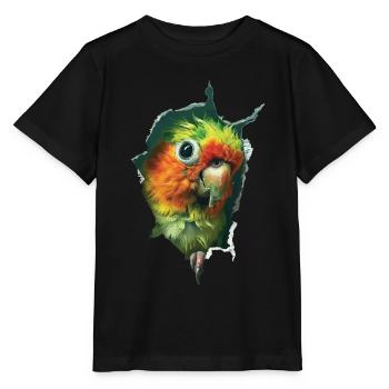 Sittiche - Stanley/Stella Kinder T-Shirt MINI CREATOR  - Schwarz - Vorne - Mikhail (115cm)