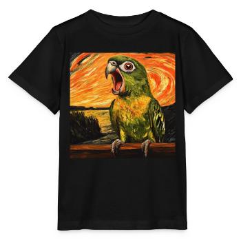 Sittiche - Stanley/Stella Kinder T-Shirt MINI CREATOR  - Schwarz - Vorne - Mikhail (115cm)