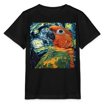 Sittiche - Stanley/Stella Kinder T-Shirt MINI CREATOR  - Schwarz - Vorne - Mikhail (115cm)