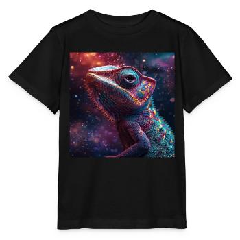 Chamäleon - Stanley/Stella Kinder T-Shirt MINI CREATOR  - Schwarz - Vorne - Mikhail (115cm)