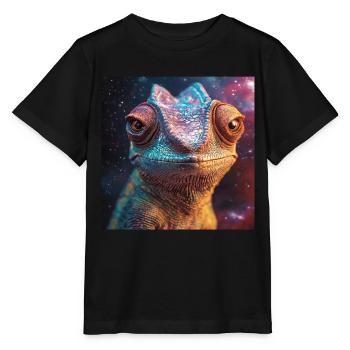 Chamäleon - Stanley/Stella Kinder T-Shirt MINI CREATOR  - Schwarz - Vorne - Mikhail (115cm)