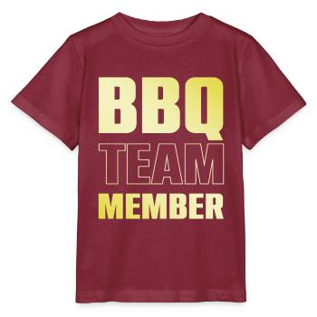 L'équipe du barbecue - T-shirt bio MINI CREATOR Stanley/Stella Enfant - bordeaux - Devant - Kain (125cm)