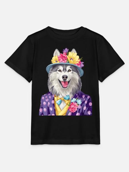 Alaskan Malamute - Stanley/Stella Kinder T-Shirt MINI CREATOR - Schwarz