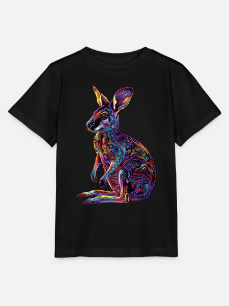 Wallaby - Stanley/Stella Kinder T-Shirt MINI CREATOR - Schwarz
