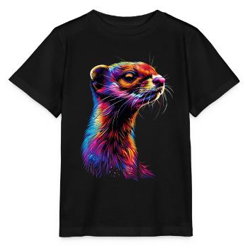 Wiesel - Stanley/Stella Kinder T-Shirt MINI CREATOR  - Schwarz - Vorne - Mikhail (115cm)