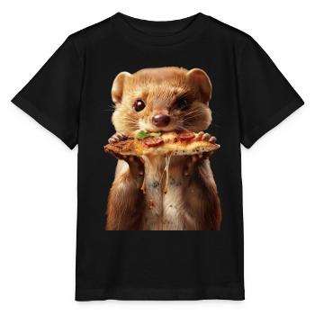 Wiesel - Stanley/Stella Kinder T-Shirt MINI CREATOR  - Schwarz - Vorne - Mikhail (115cm)
