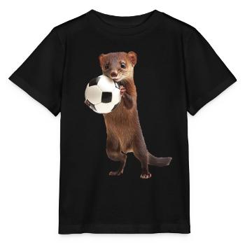 Wiesel - Stanley/Stella Kinder T-Shirt MINI CREATOR  - Schwarz - Vorne - Mikhail (115cm)