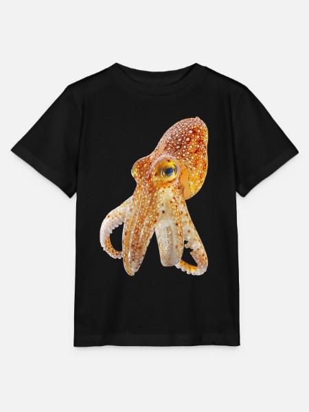 Tintenfisch - Stanley/Stella Kinder T-Shirt MINI CREATOR - Schwarz