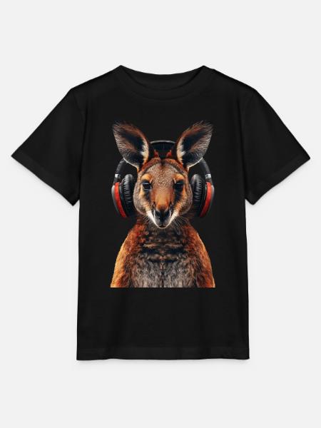 Wallaby - Stanley/Stella Kinder T-Shirt MINI CREATOR  - Schwarz