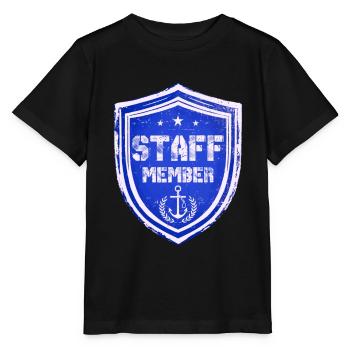 Membre du personnel - T-shirt bio MINI CREATOR Stanley/Stella Enfant - noir - Devant - Mikhail (115cm)