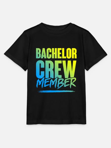 Bachelor Crew - Stanley/Stella Kinder T-Shirt MINI CREATOR - Schwarz