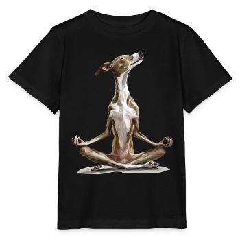 Windhund - Stanley/Stella Kinder T-Shirt MINI CREATOR  - Schwarz - Vorne - Mikhail (115cm)