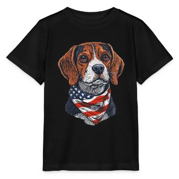 Beagle - Stanley/Stella Kinder T-Shirt MINI CREATOR  - Schwarz - Vorne - Mikhail (115cm)