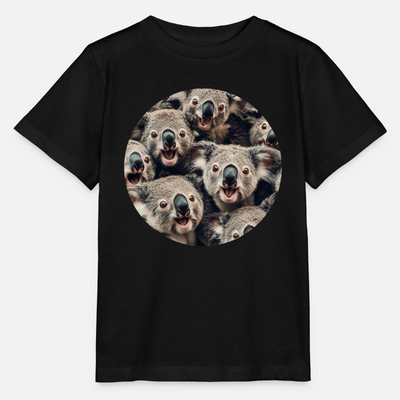 Koala - Stanley/Stella Kinder T-Shirt MINI CREATOR  - Schwarz