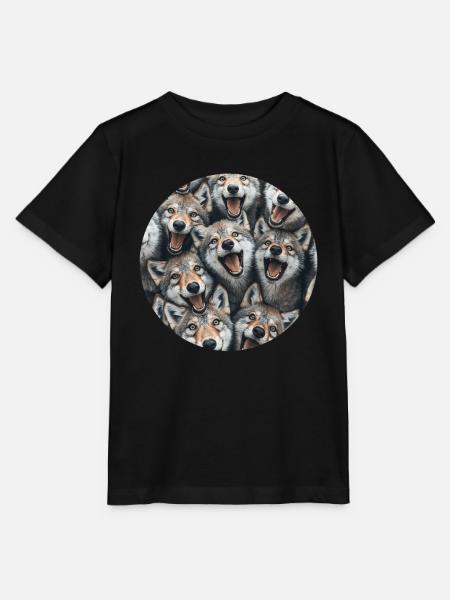 Wolf - Stanley/Stella Kinder T-Shirt MINI CREATOR - Schwarz