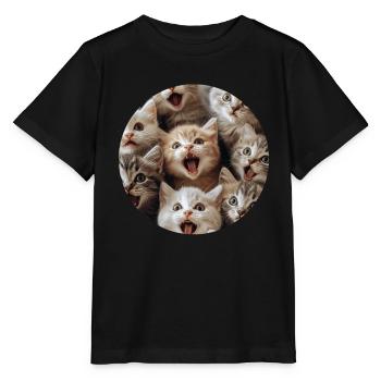 Britisch Kurzhaar - Stanley/Stella Kinder T-Shirt MINI CREATOR  - Schwarz - Vorne - Mikhail (115cm)