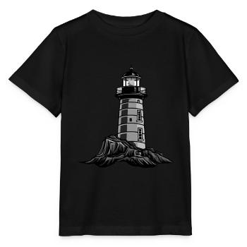 Leuchtturm - Stanley/Stella Kinder T-Shirt MINI CREATOR  - Schwarz - Vorne - Mikhail (115cm)