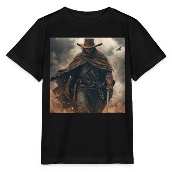 Cowboy - Stanley/Stella Kinder T-Shirt MINI CREATOR  - Schwarz - Vorne - Mikhail (115cm)
