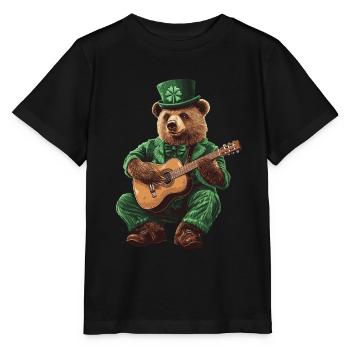Tragen - Stanley/Stella Kinder T-Shirt MINI CREATOR  - Schwarz - Vorne - Mikhail (115cm)