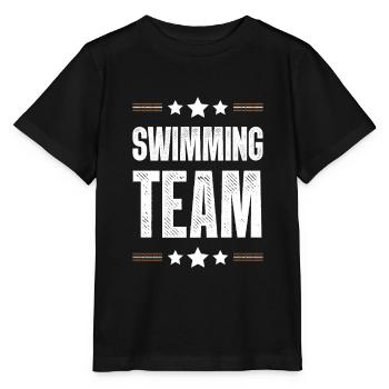 Swimming Team - Stanley/Stella MINI CREATOR Kids’ T-Shirt - black - Front - Mikhail (115cm)