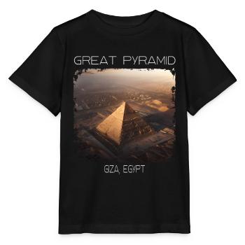 Große Pyramide - Stanley/Stella Kinder T-Shirt MINI CREATOR  - Schwarz - Vorne - Mikhail (115cm)
